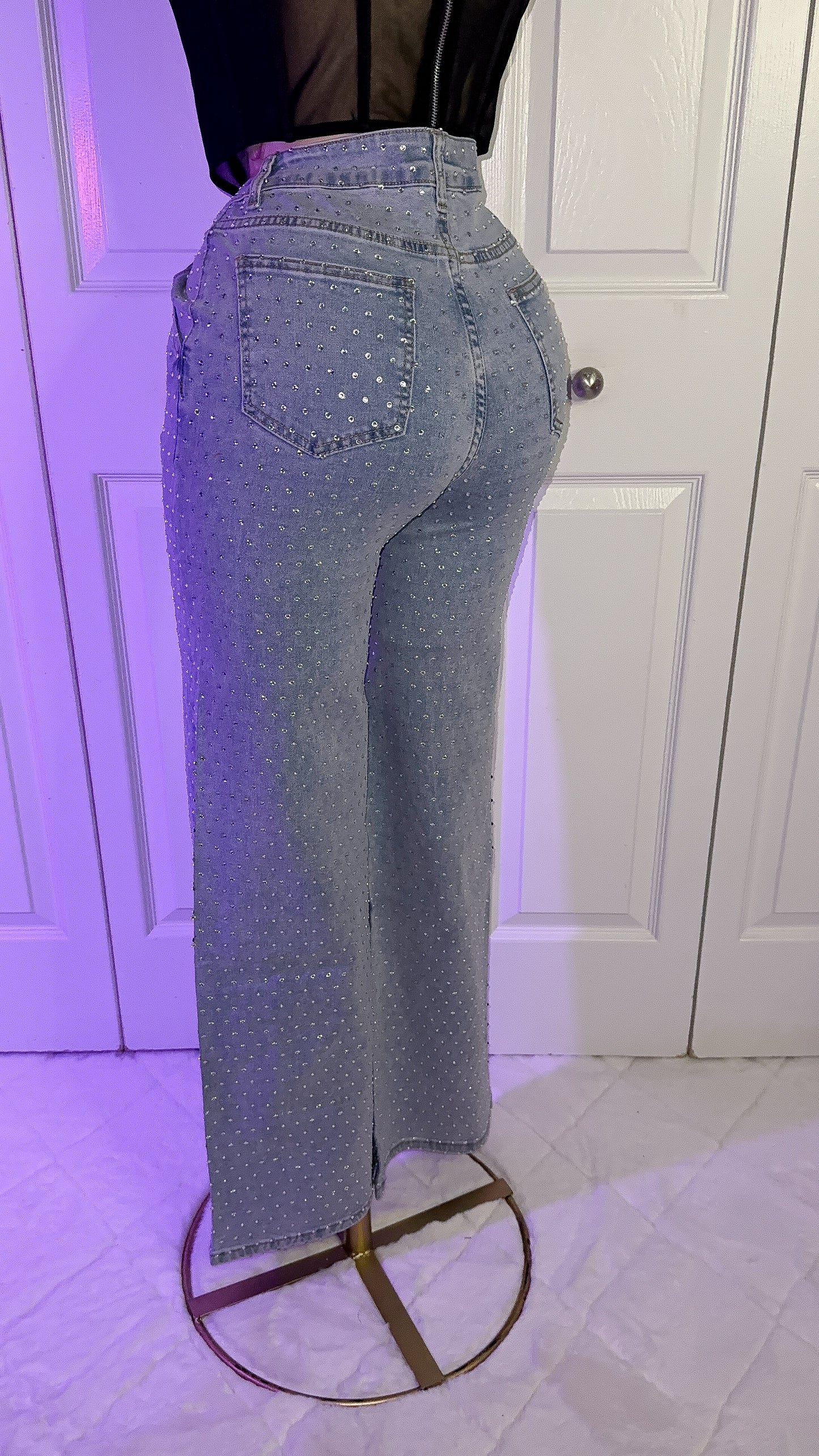 Jaqueline Rhinestone Jeans