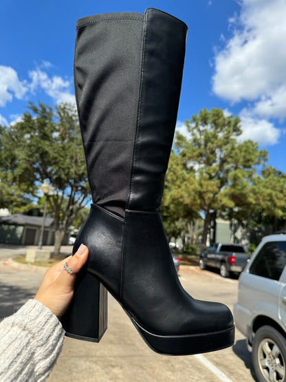 Matilde Platform Boots - Wide Calf Friendly