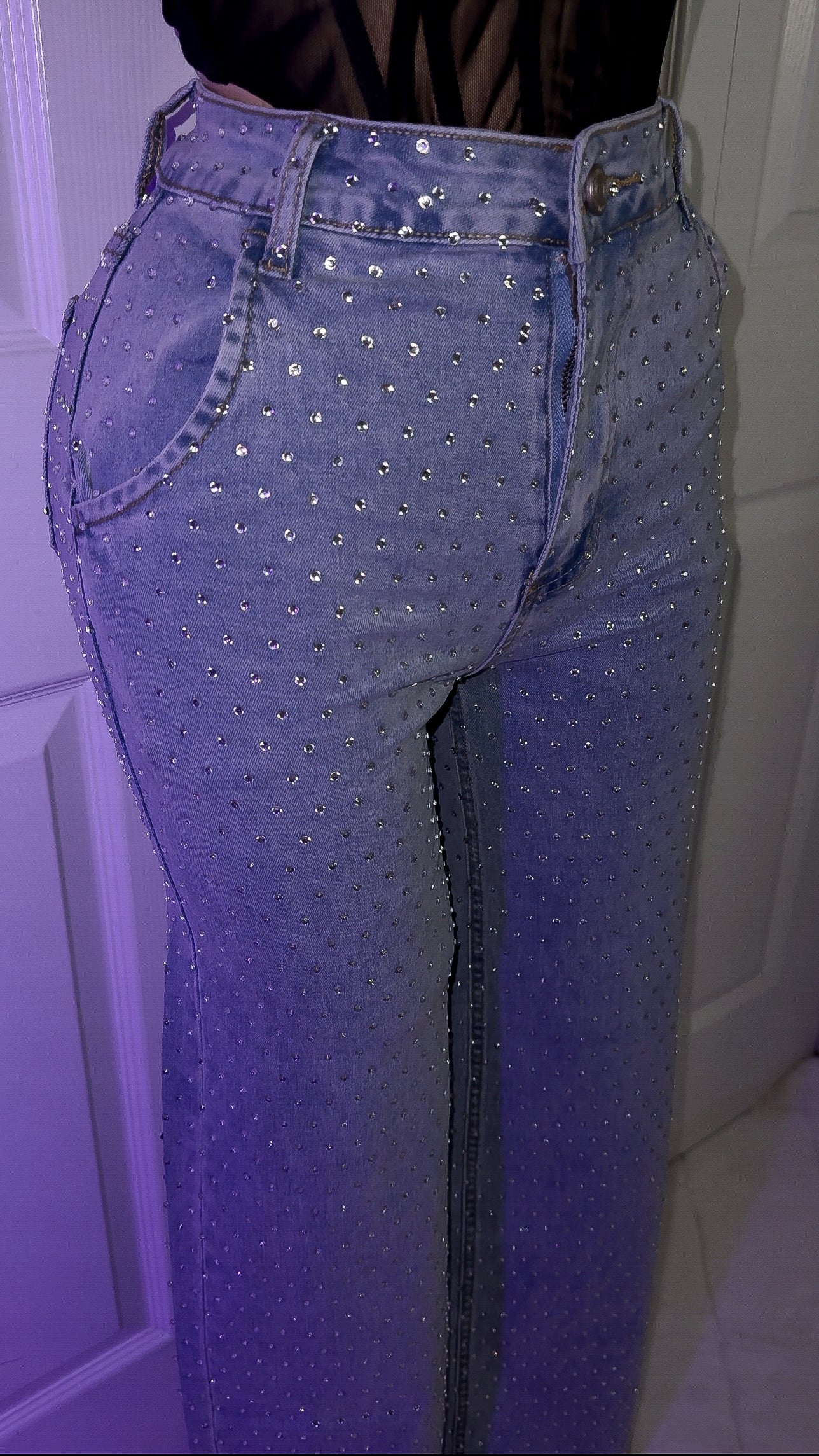 Jaqueline Rhinestone Jeans