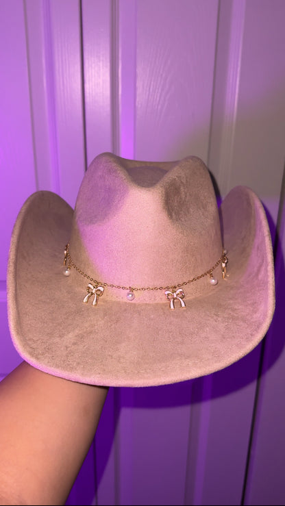 Coquette Western Hat - Beige