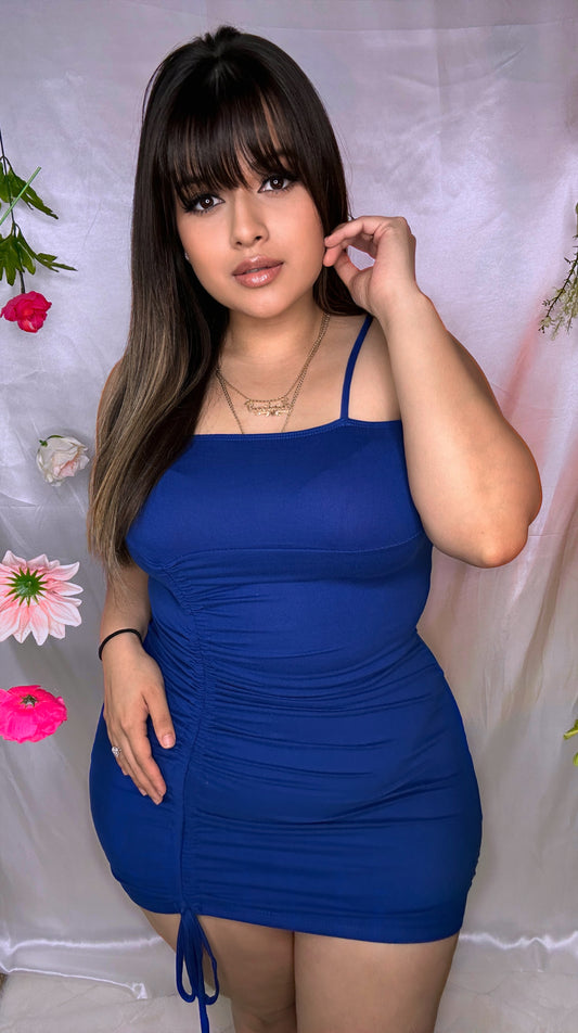 Itzel Blue Mini Dress